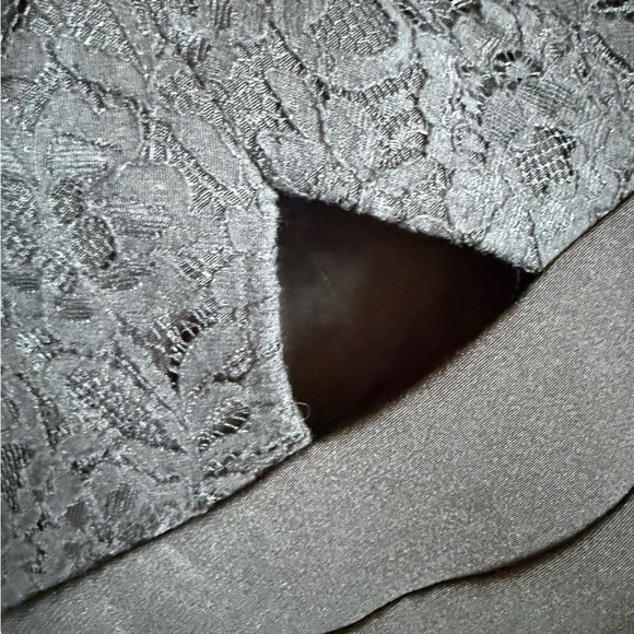 Y2K Express Strappy Black Lace Cutout Bodycon Dress 0 - Picture 6 of 11